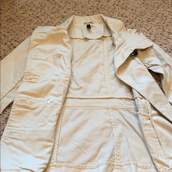 NWOT H&M cream pea coat jacket - Picture 6 of 8